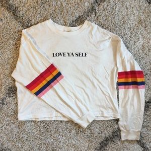 F21 : : Love Ya Self Cropped Shirt : :